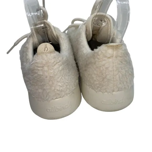 Allbirds Women’s Wool Runner Fluff Sneakers Natural White Cream size 11