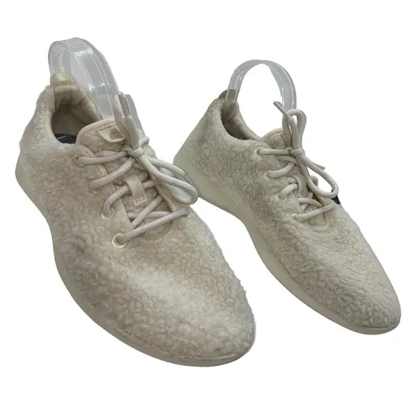 Allbirds Women’s Wool Runner Fluff Sneakers Natural White Cream size 11