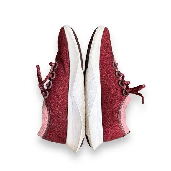 Allbirds Wool Dasher Mizzle Running Sneakers Sierra/Light Pink Size 9
