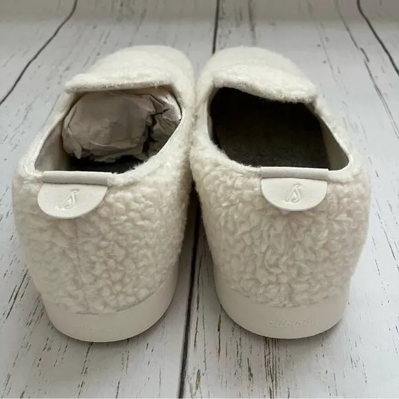 Allbirds Wool Loungers Fluff Slip On Shoes Natural White Men Size 11 Comfort New