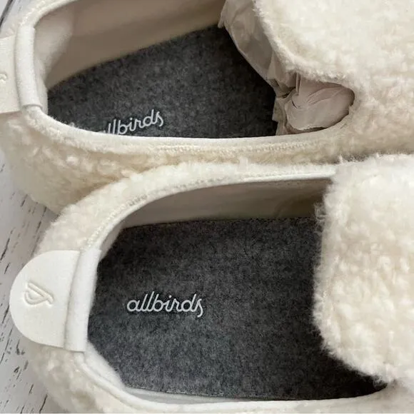 Allbirds Wool Loungers Fluff Slip On Shoes Natural White Men Size 11 Comfort New