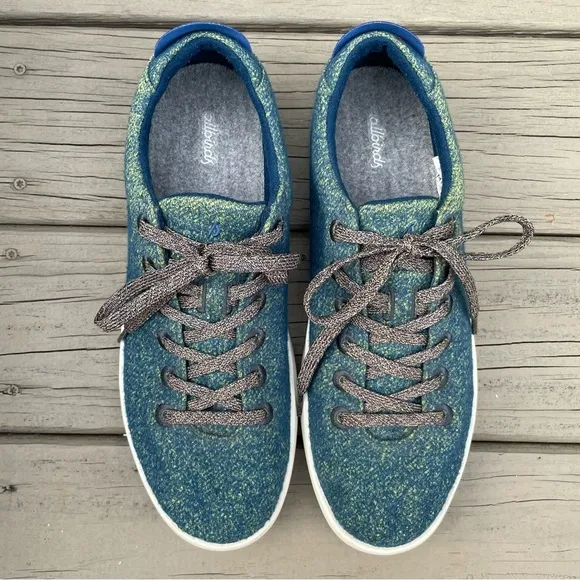 Allbirds Wool Pipers in Garden Blue (White Sole) men shoes size 13