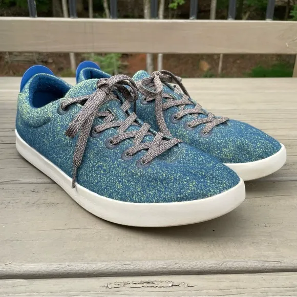 Allbirds Wool Pipers in Garden Blue (White Sole) men shoes size 13
