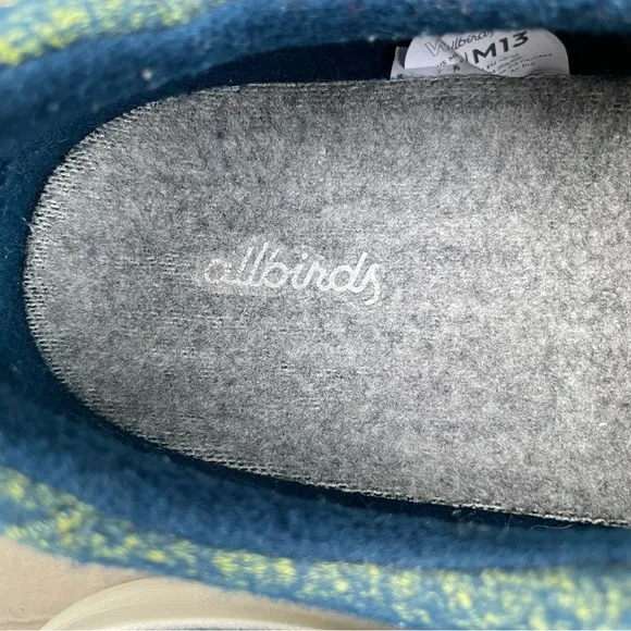 Allbirds Wool Pipers in Garden Blue (White Sole) men shoes size 13