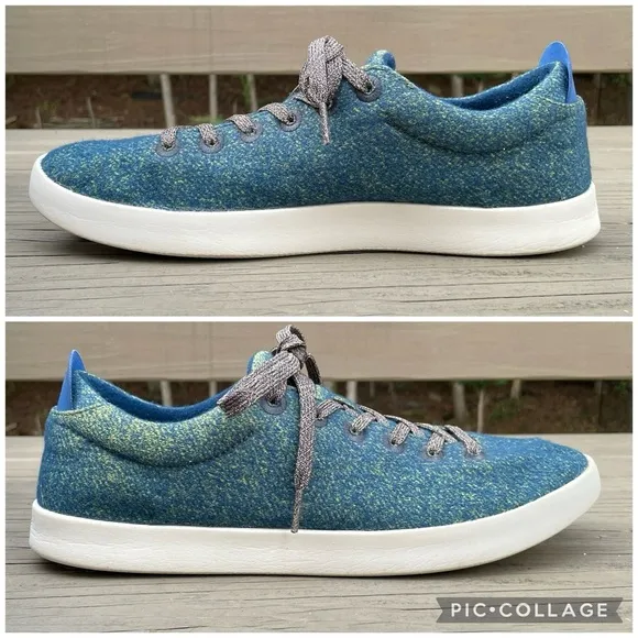 Allbirds Wool Pipers in Garden Blue (White Sole) men shoes size 13