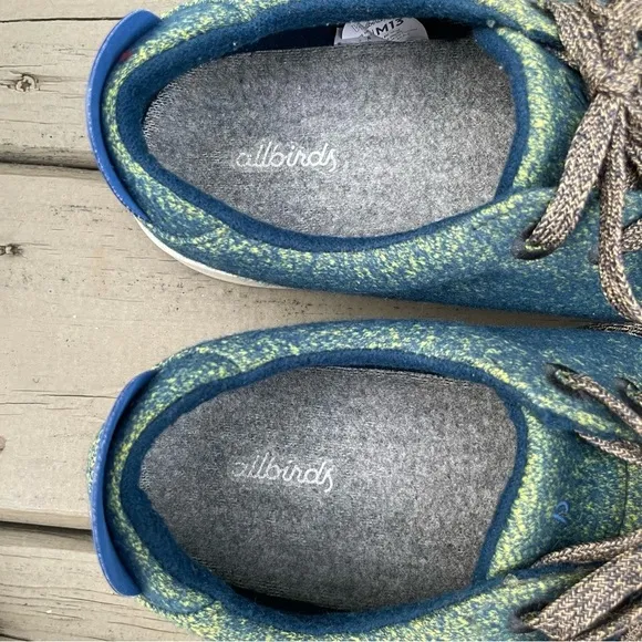Allbirds Wool Pipers in Garden Blue (White Sole) men shoes size 13