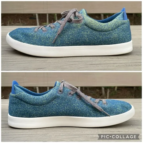 Allbirds Wool Pipers in Garden Blue (White Sole) men shoes size 13