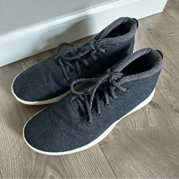 Allbirds Wool Runner Up Mizzles Sneakers Tuke Jo Deep Grey Black Size 10 Men’s