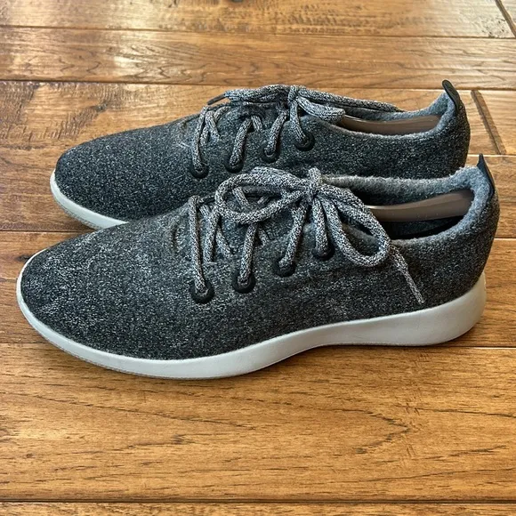 Allbirds Wool Runners Sneakers Gray Running Casual Athleisure Mens Size 9