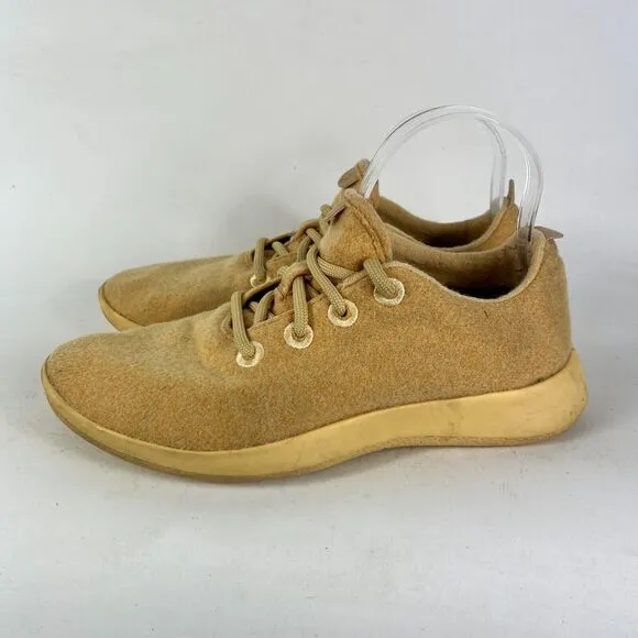 Allbirds Wool Runners women's 9 Lux Beige Cozy Comfort Cushioned Lace-Up Shoes