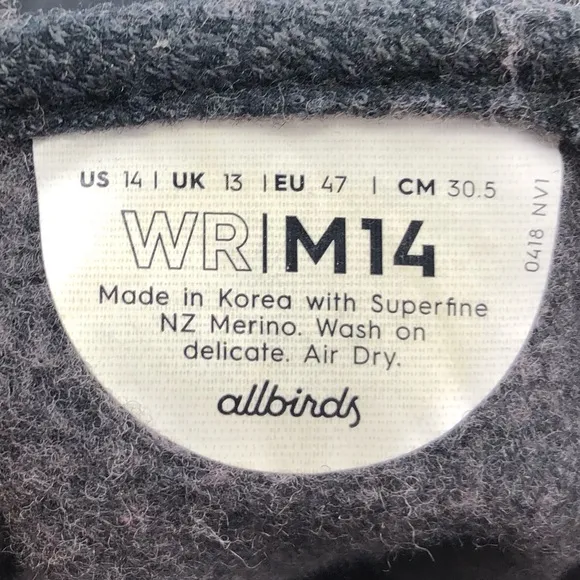 Allbirds WR Wool Runners Comfort Shoes Mens 14