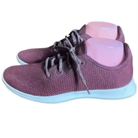 Allbirds Mens Maroon Lace Up TR Tree Runners Sneaker Athletic Shoes Size 10