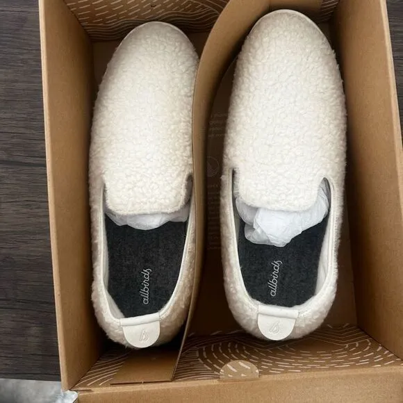 Allbirds Wool Lounger Fluff Natural White Slip On Shoes Men's Size 13