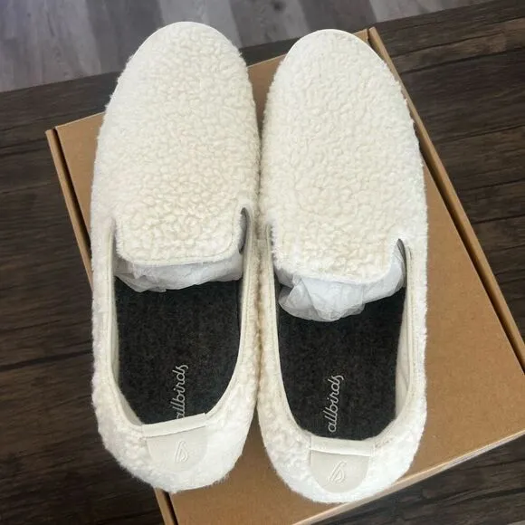 Allbirds Wool Lounger Fluff Natural White Slip On Shoes Men's Size 13