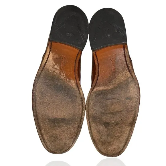Allen Edmonds 11 D Boulevard Brown Derby Mens Leather Dress Shoes