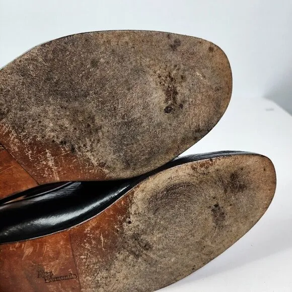 Allen Edmonds Bergamo Genuine Leather Penny Loafer Men Shoes Black 14B MSRP $325