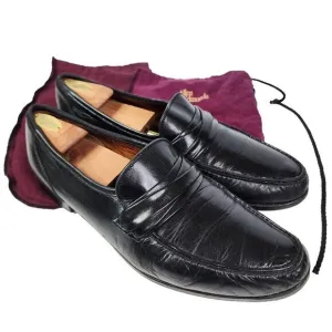 Allen Edmonds Bergamo Genuine Leather Penny Loafer Men Shoes Black 14B MSRP $325