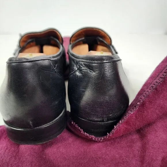 Allen Edmonds Bergamo Genuine Leather Penny Loafer Men Shoes Black 14B MSRP $325