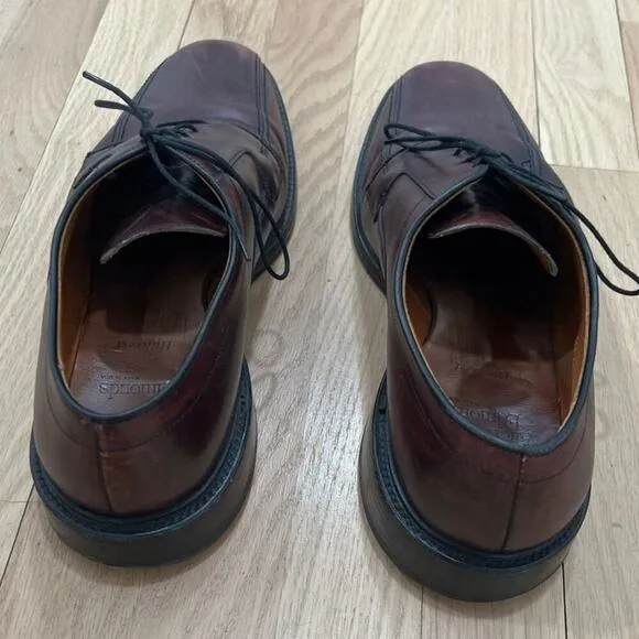 Allen Edmonds Hillcrest Burgundy Leather Oxford Dress Shoes Men's 9 E Lace Up