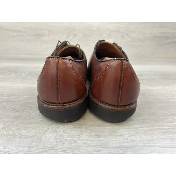 Allen Edmonds Joplin 2952 Plain Toe Oxford Men's 11D Brown Leather Comfort Shoes