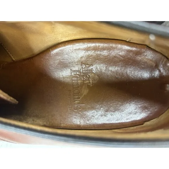 Allen Edmonds Joplin 2952 Plain Toe Oxford Men's 11D Brown Leather Comfort Shoes