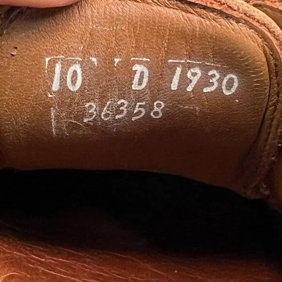 Allen Edmonds Men's Size 10 Wilbert Brown Leather Comfort Shoes