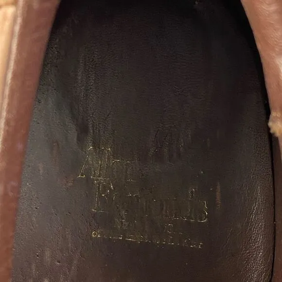 Allen Edmonds Men's Voyager Comfort Oxford beige brown shoes size 13