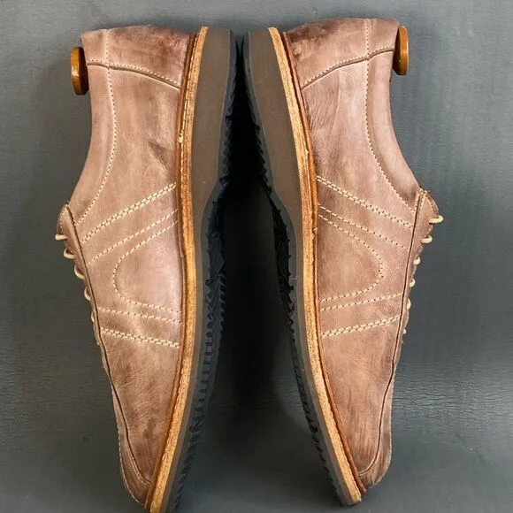 Allen Edmonds Men's Voyager Comfort Oxford beige brown shoes size 13