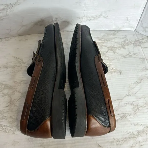Allen Edmonds Nashua Men’s Black Brown Leather Tassel Loafers Dress Shoes Sz 12B