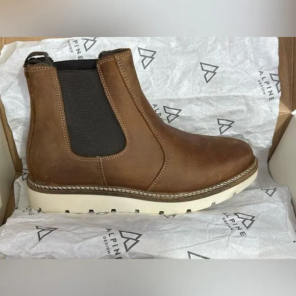 Alpine Design Women’s Light Brown/TAN Bottom Blaze Chelsea Boot AD22WCW001 - 6.5