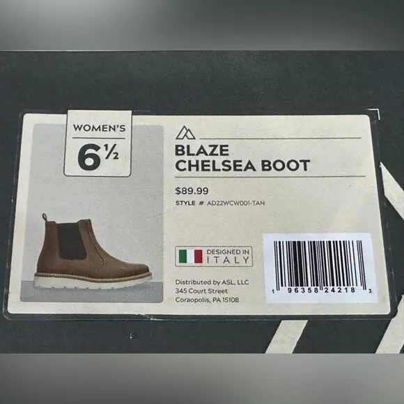 Alpine Design Women’s Light Brown/TAN Bottom Blaze Chelsea Boot AD22WCW001 - 6.5