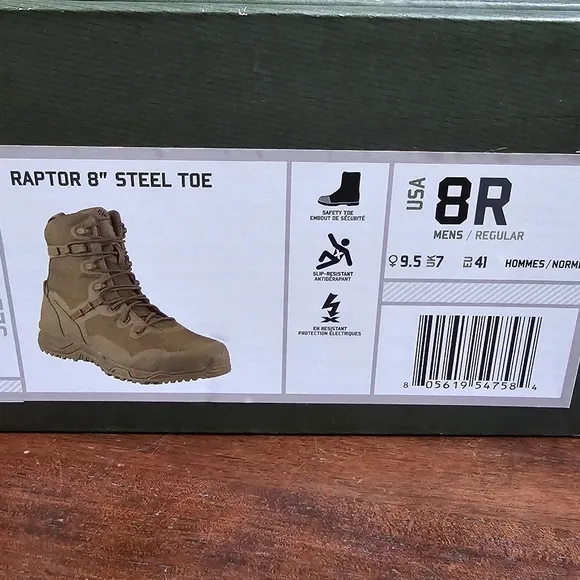 ALTAMA RAPTOR 8&quot; STEEL TOE TACTICAL BOOTS