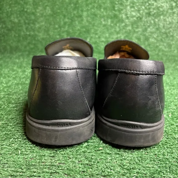 Amberjack Black Leather The Loafer Men's Size 13 Slip On Comfort Shoes