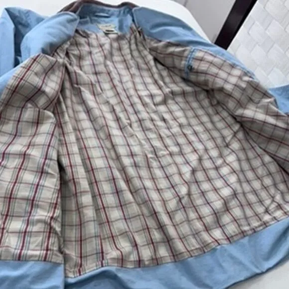&quot;LL BEAN&quot; Barn, Chore, Field Coat, Womens L, Blue, Canvas,,Corduroy Collar Field