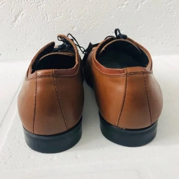 Andrew Marc Men's Shoes Leather Lace-Up Oxfords Brown Size 8 NWT $159.00