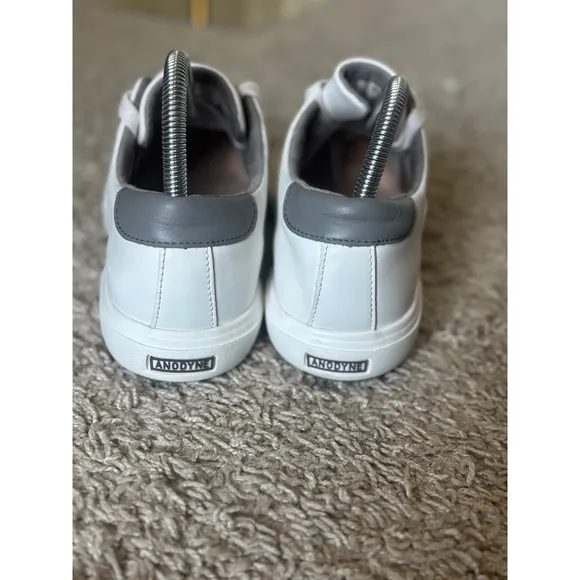 Anodyne White Leather Sneakers Casual Comfort Walking Shoes Size 8M