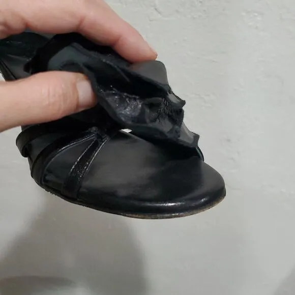 Anyi Lu Handmade in Italy Elegant Women's Heels with Flower Size 37 or 7