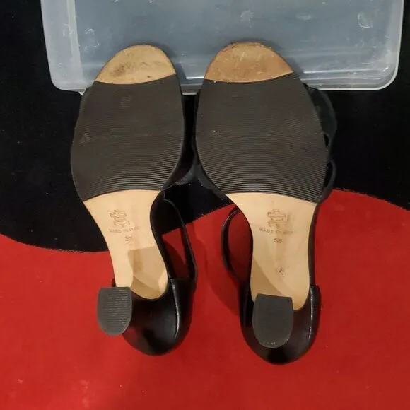 Anyi Lu Handmade in Italy Elegant Women's Heels with Flower Size 37 or 7