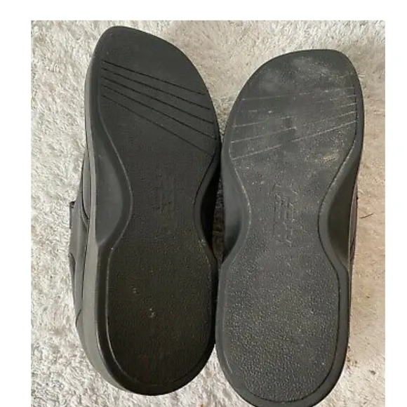 APEX Black Double Strap Comfort Walking Diabetic S