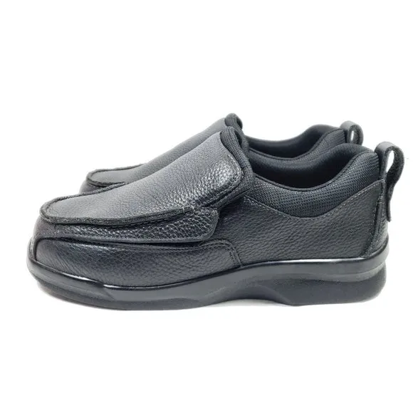 Apex Men's Size 10 XW Biomechanical Black Leather Moc Toe Shoes