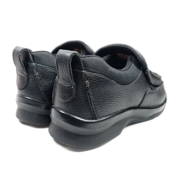 Apex Men's Size 10 XW Biomechanical Black Leather Moc Toe Shoes