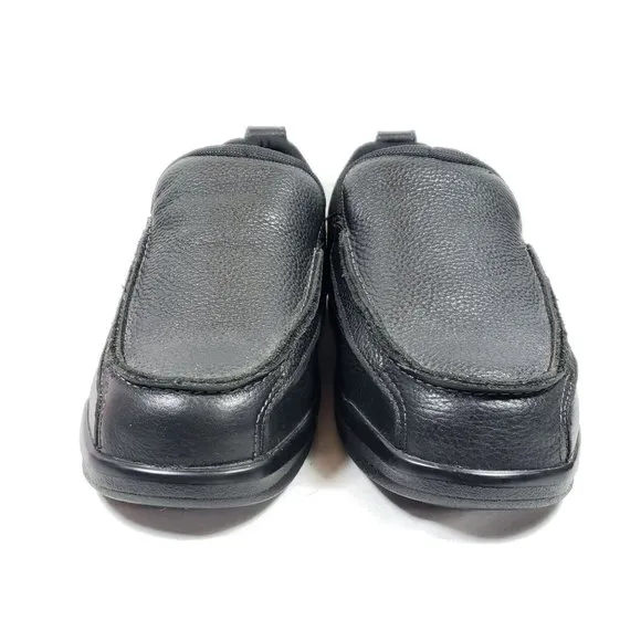 Apex Men's Size 10 XW Biomechanical Black Leather Moc Toe Shoes