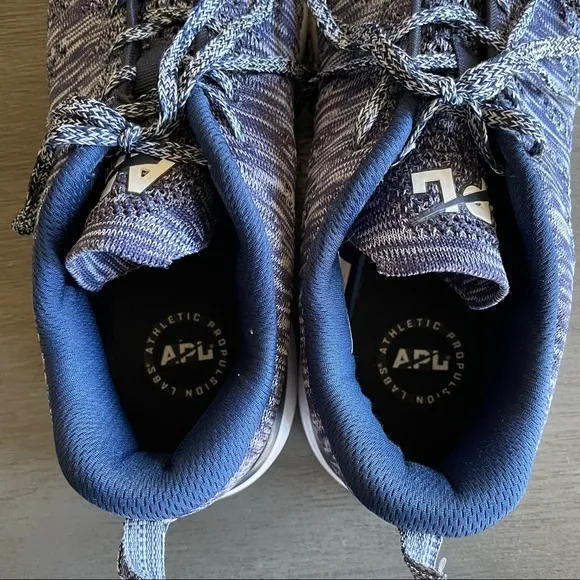 APL Lululemon Navy And White Techloom Pro Tennis Shoes Sneakers
