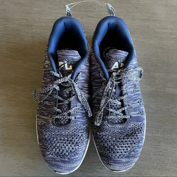 APL Lululemon Navy And White Techloom Pro Tennis Shoes Sneakers