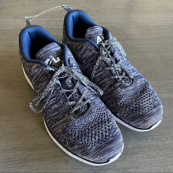 APL Lululemon Navy And White Techloom Pro Tennis Shoes Sneakers