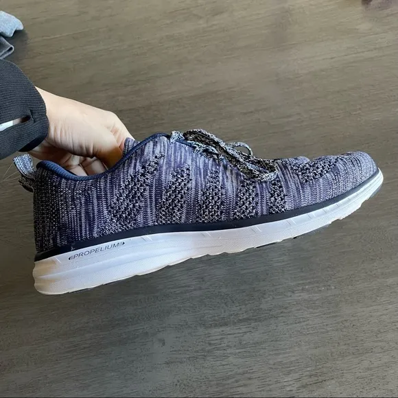 APL Lululemon Navy And White Techloom Pro Tennis Shoes Sneakers
