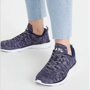 APL Lululemon Navy And White Techloom Pro Tennis Shoes Sneakers