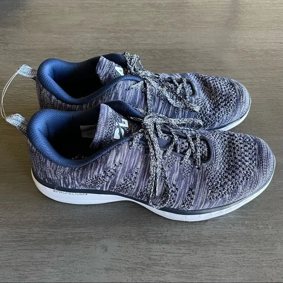APL Lululemon Navy And White Techloom Pro Tennis Shoes Sneakers