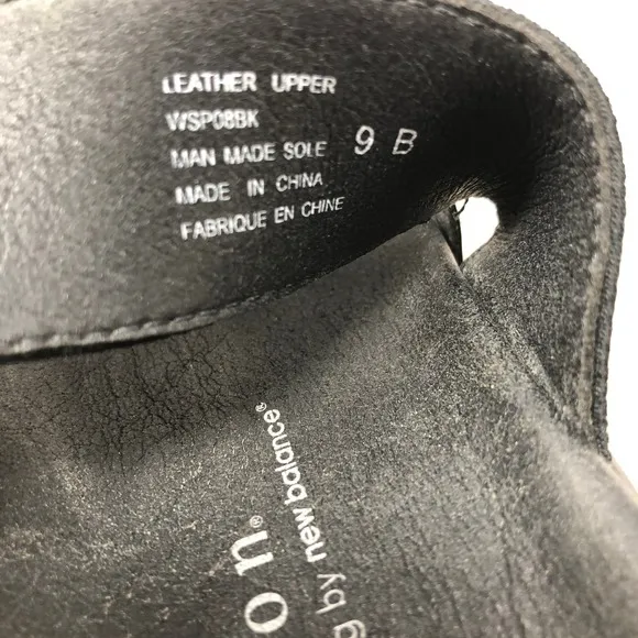 Aravon Black Strappy Women's Comfort Slide On Sandals 9B