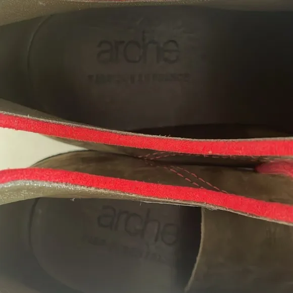 Arche Suede Lace Up Casual Comfort Walking Sneaker Shoes size 39 EU